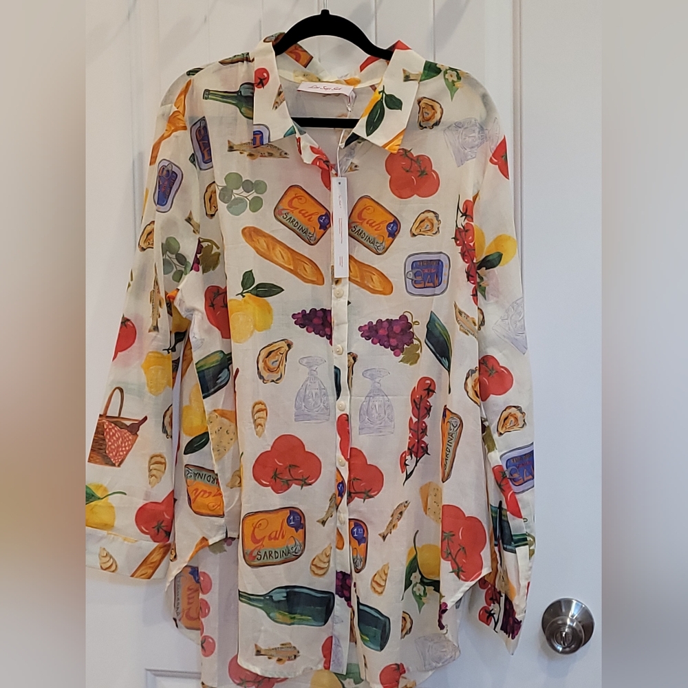 Lisa Says Gah Multicolor Print Shirt 2XL